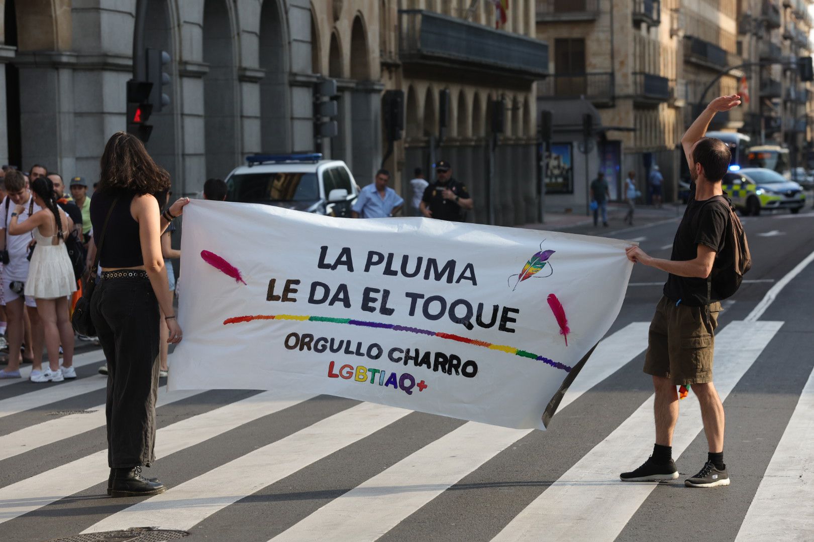 Salamanca marcha por los derechos LGTB+ en una manifestación cargada de reivindicación