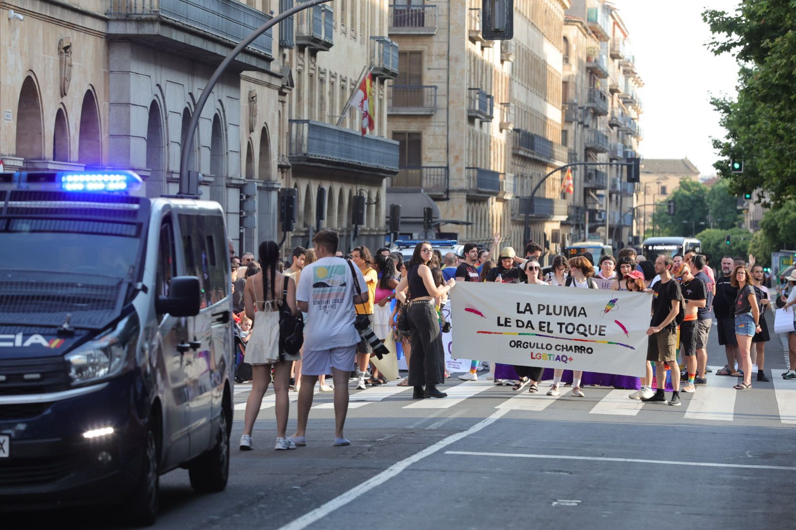 Salamanca marcha por los derechos LGTB+ en una manifestación cargada de reivindicación