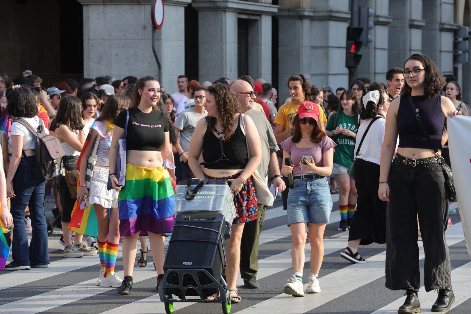 Salamanca marcha por los derechos LGTB+ en una manifestación cargada de reivindicación
