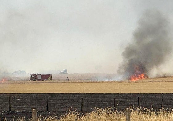 Incendio de Malpartida en Salamanca.