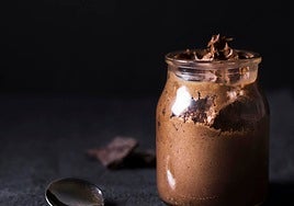 Postre de chocolate