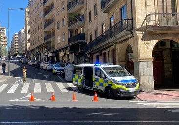 Atropellado un varón de 80 años por un autobús junto a la Gran Vía