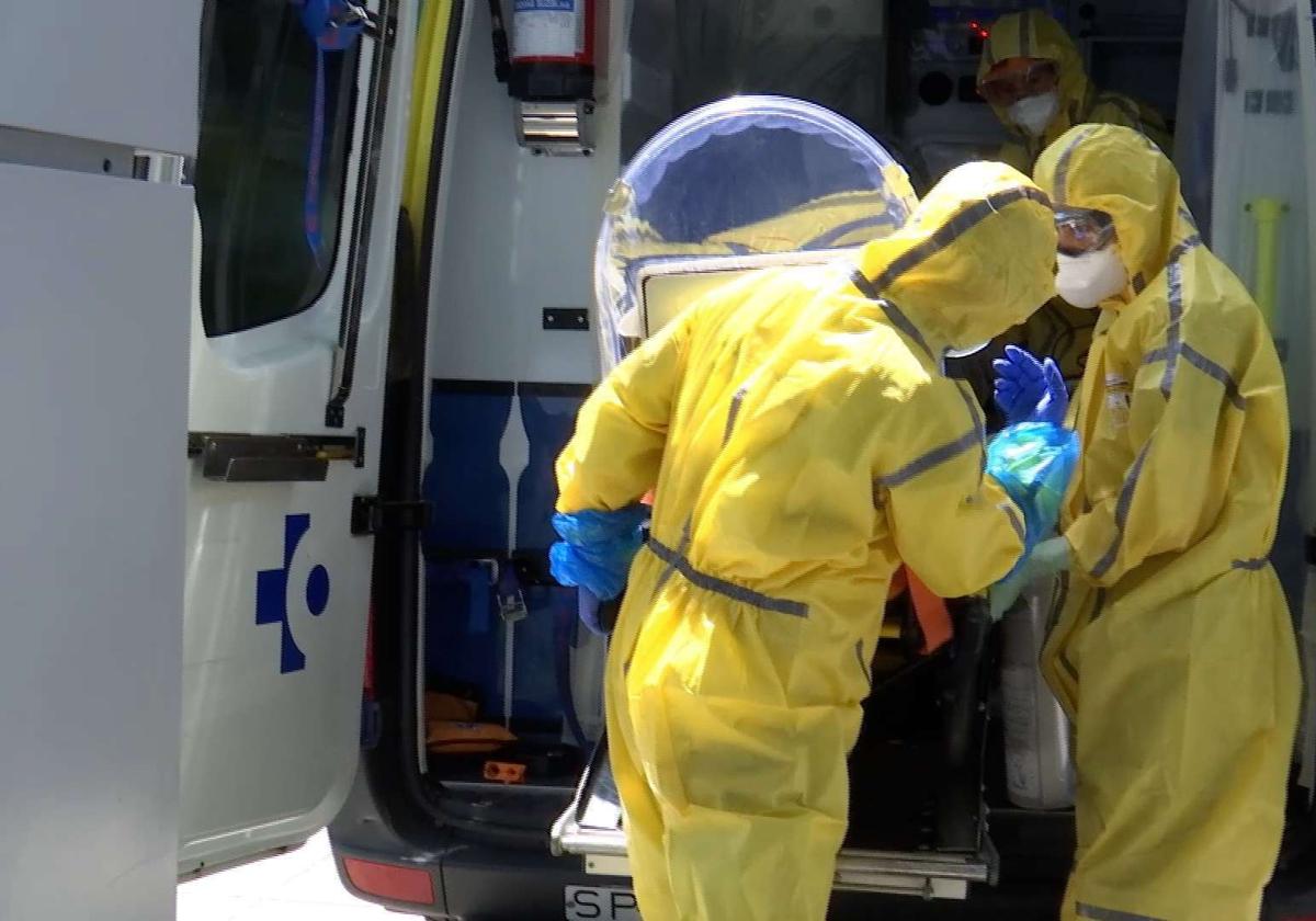 Traslado en ambulancia de un paciente