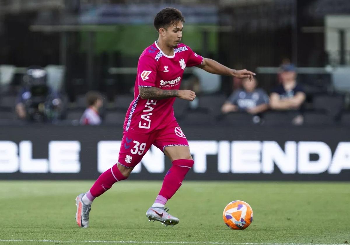 Gabriel Palmero en un partido del CD Tenerife