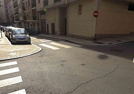 Cruce de las calles Valle Inclán y Vitigudino, en el barrio del Oeste.