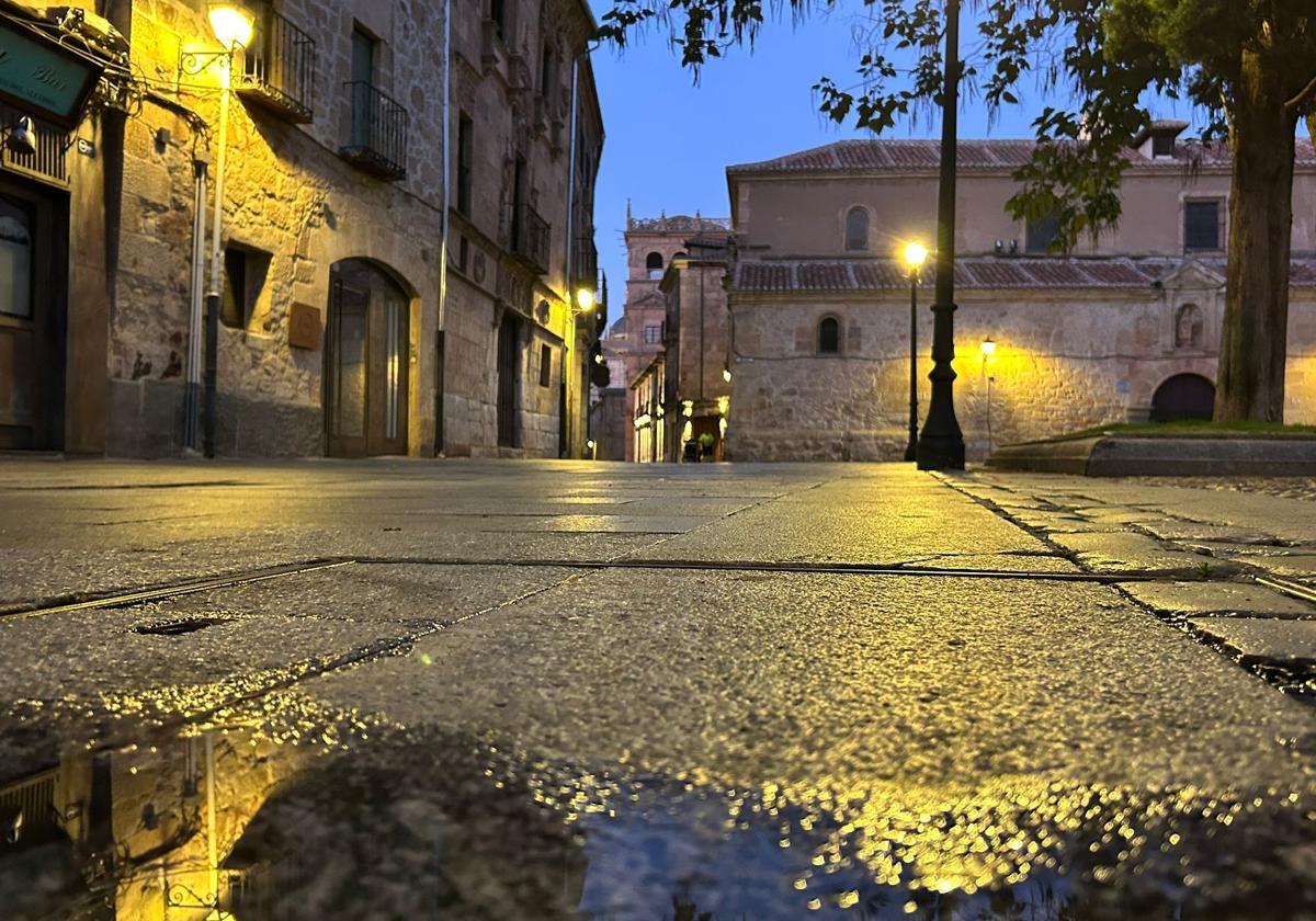 Zona de ocio donde se produjeron los hechos en la calle Bordadores.
