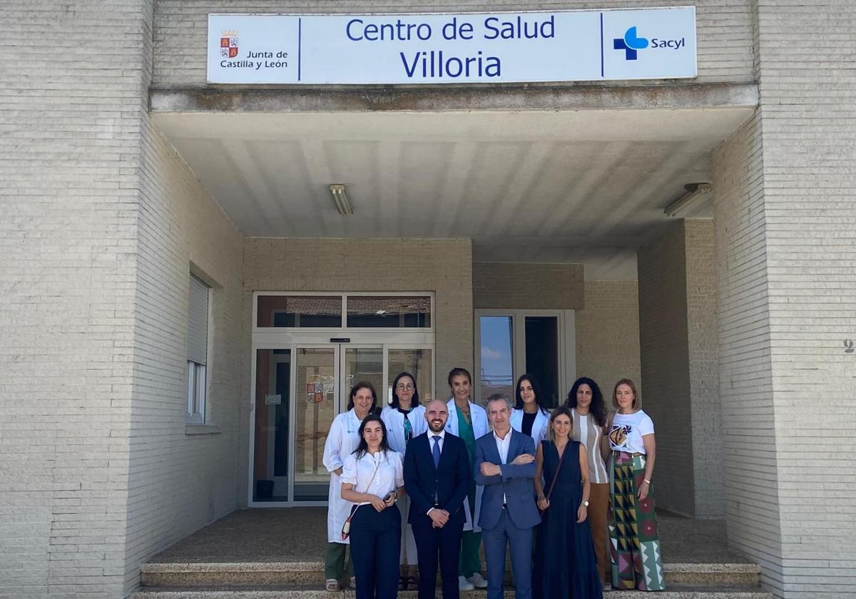 Visita al centro de salud de Villoria