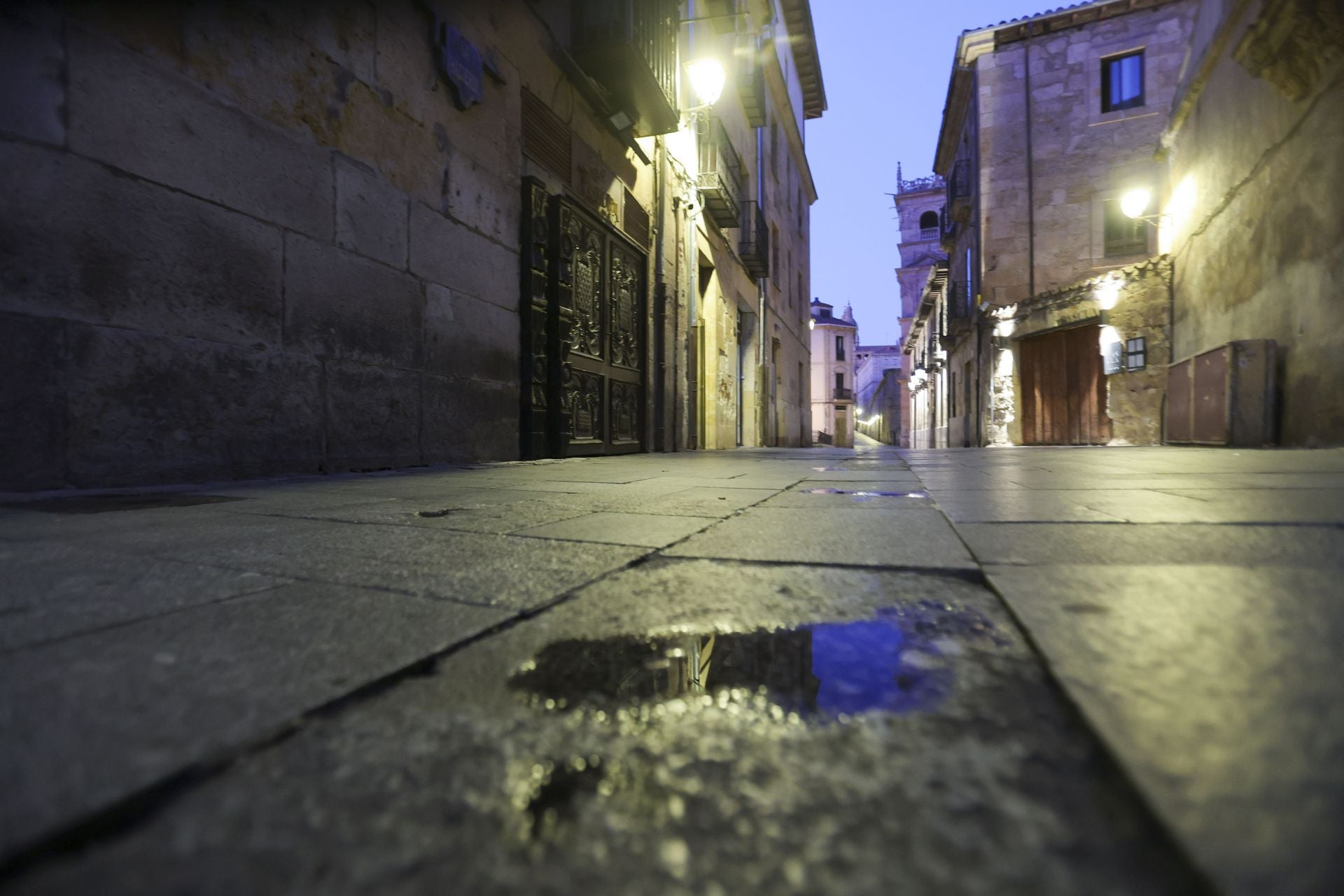 Lugar del apuñalamiento en la calle Bordadores.