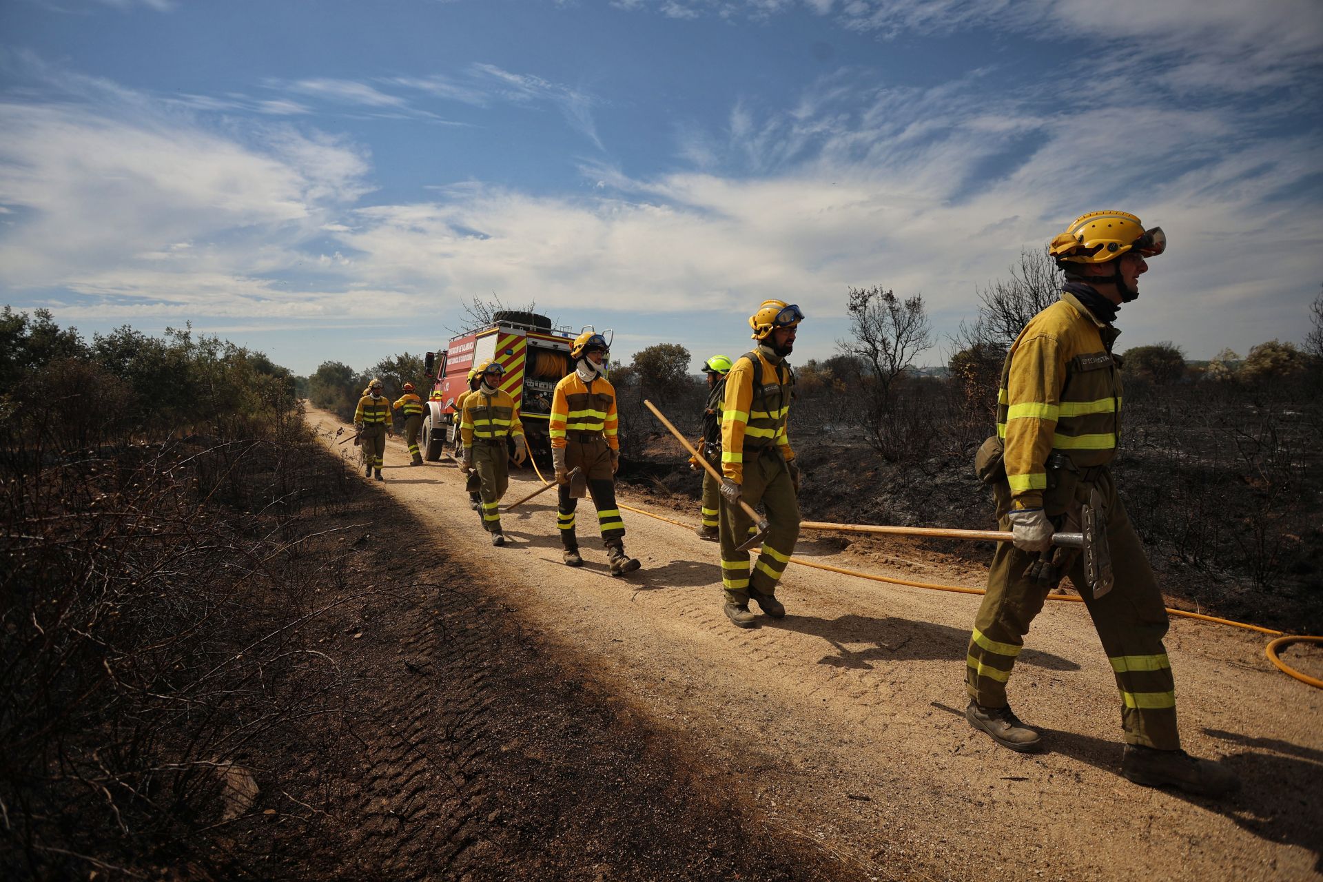 En imágenes, el incendio de Castillejo de Martín Viejo