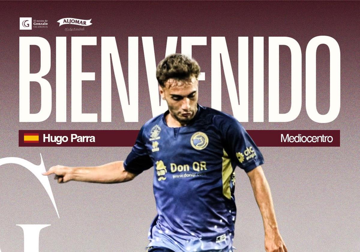 Hugo Parra, cambia la camiseta de Unionistas por la del Salamanca CF UDS