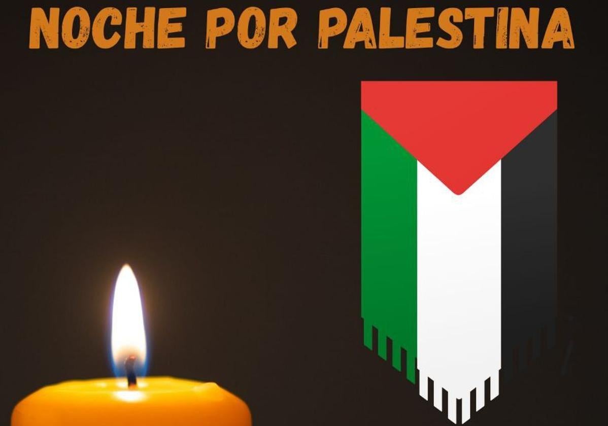 Cartel de la 'Noche por Palestina'.