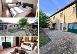 Fachada, patio, salones y habitaciones del hotel.