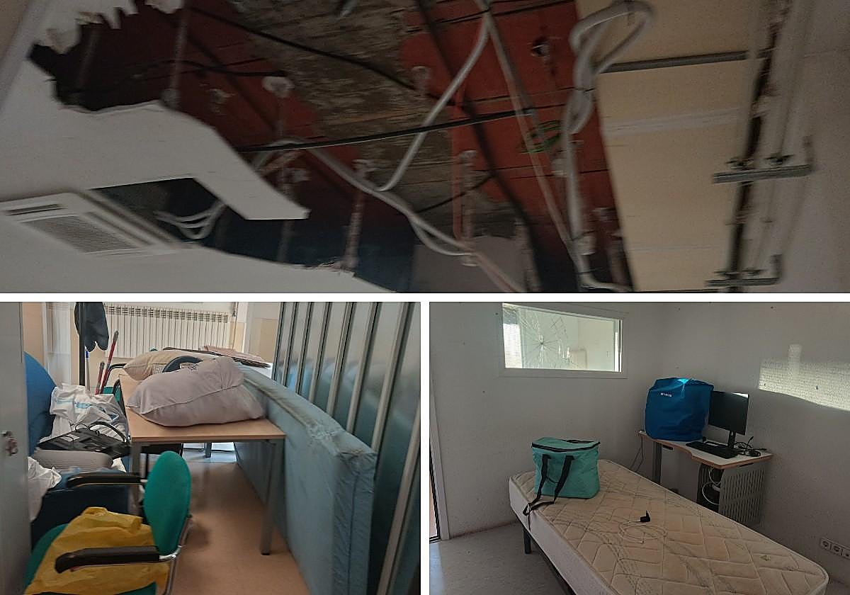 Daños en el Centro de Salud de Garrido en Salamanca.