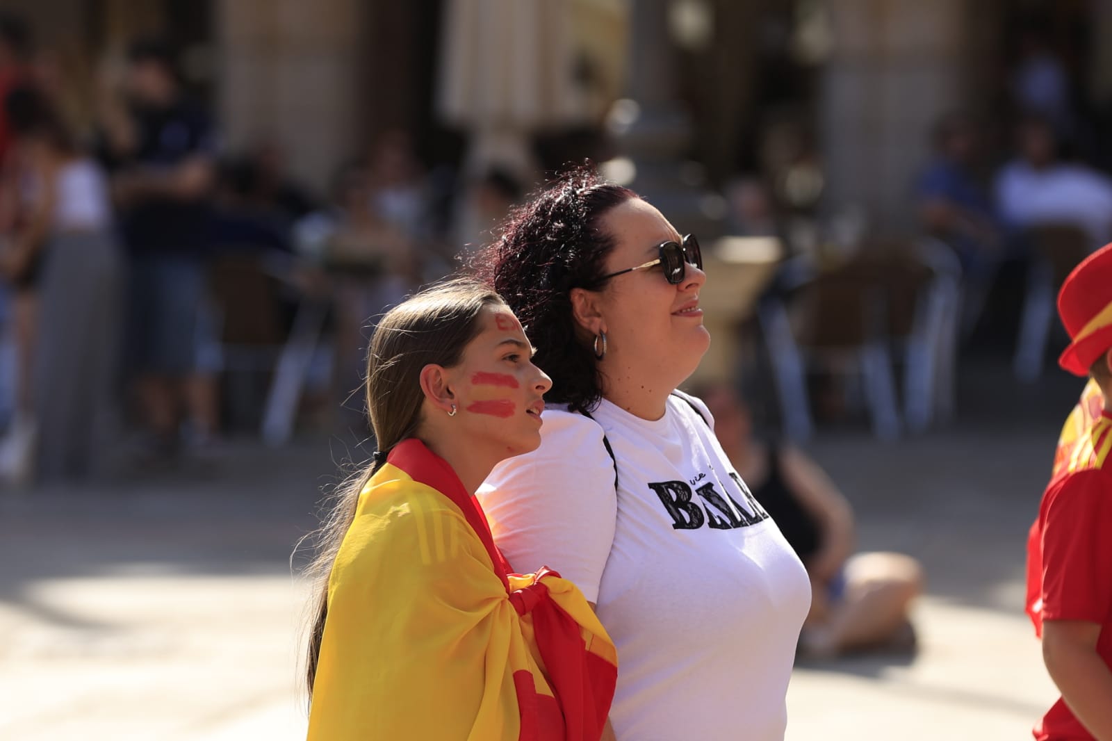 Salamanca vive la final de la Eurocopa de España a la sombra de la Plaza Mayor