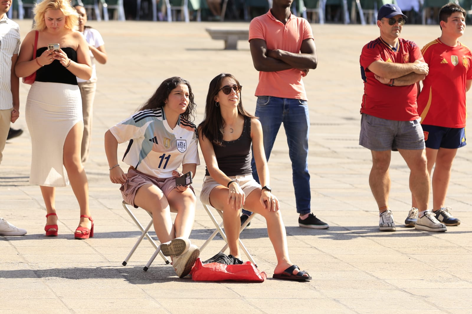 Salamanca vive la final de la Eurocopa de España a la sombra de la Plaza Mayor