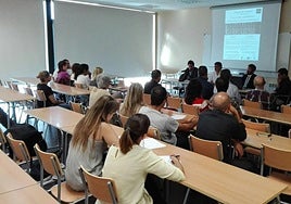 Una de las aulas del Centro de Formación y Orientación Laboral.