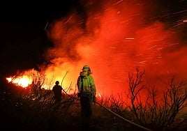 Imagen de archivo de un fuego en Salamanca.