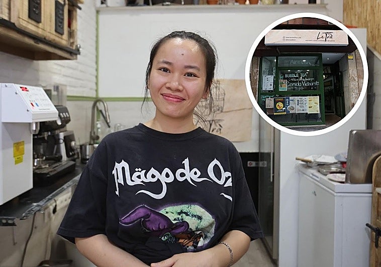 Quan Chu, estudiante de Odontología que ha abierto 'Lè Tra'.