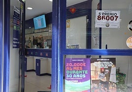 Administración de lotería en la calle Prior.