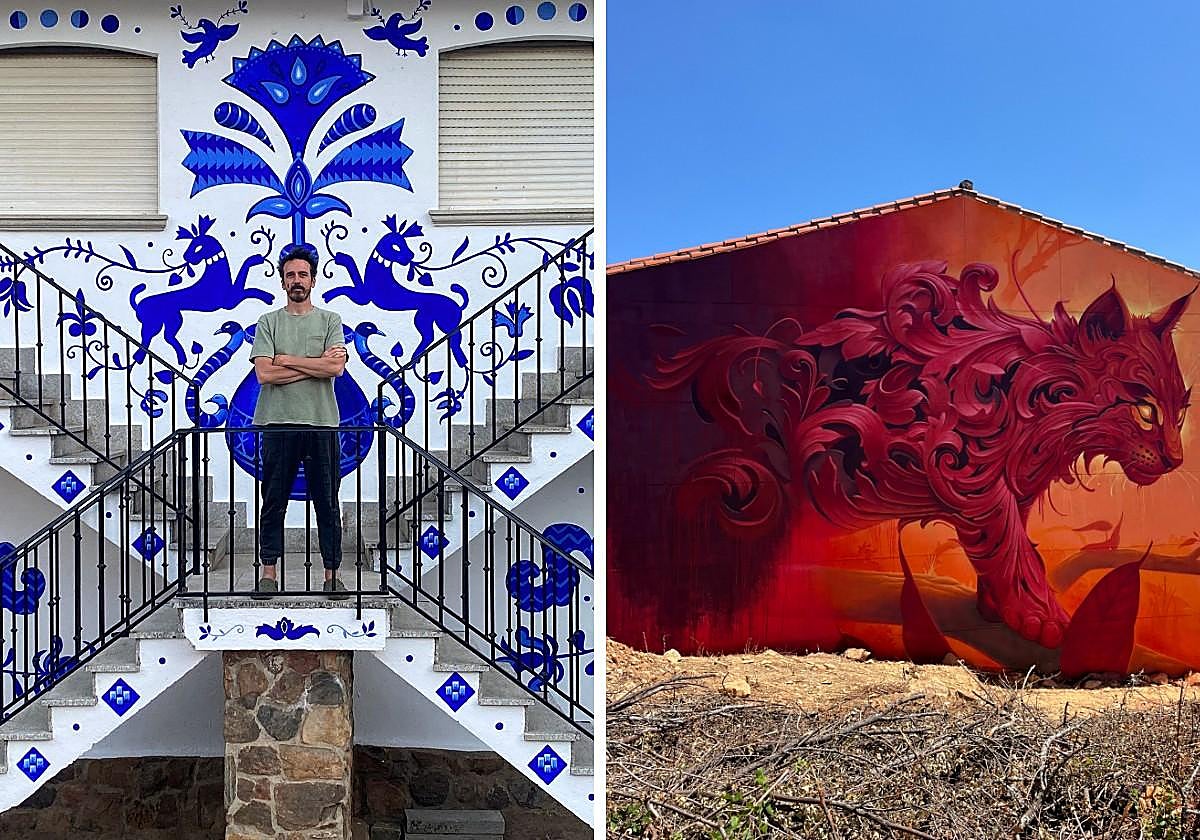 Los dos murales en Garcibuey seleccionados a mejor mural del mundo.