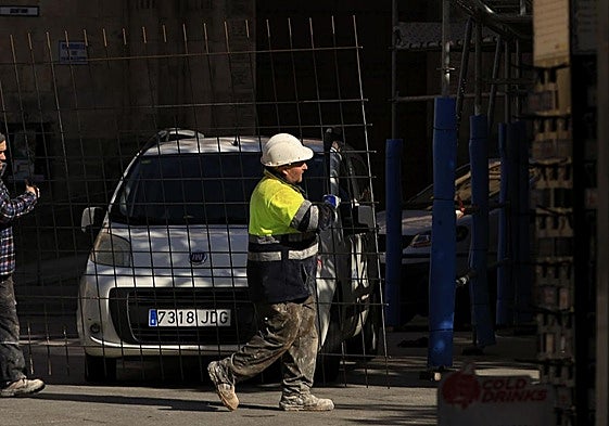 Trabajador en una imagen de archivo