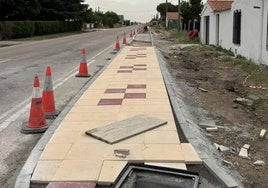Recientes obras en calles del municipio de La Vellés.