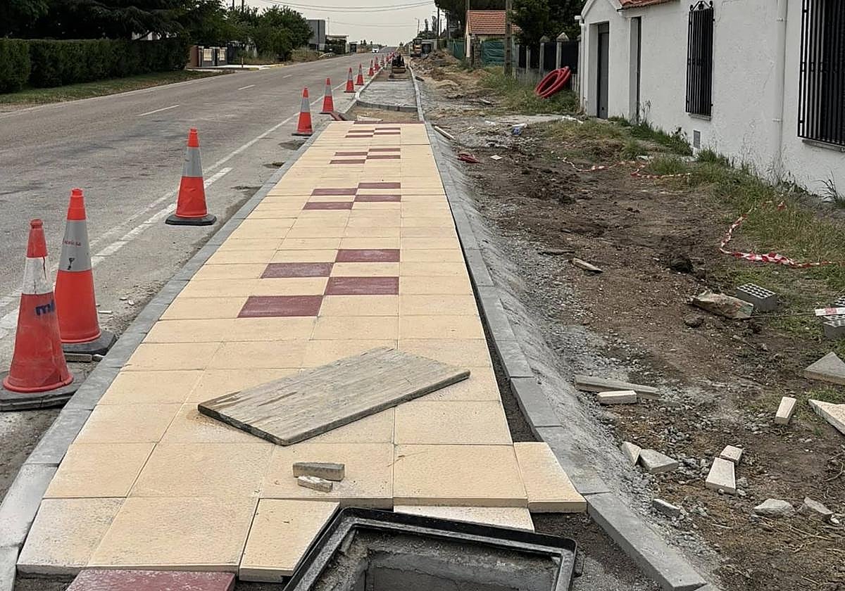 Recientes obras en calles del municipio de La Vellés.