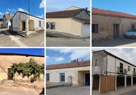 Las seis viviendas que se van rehabilitar en pueblos de Salamanca para alquiler social.