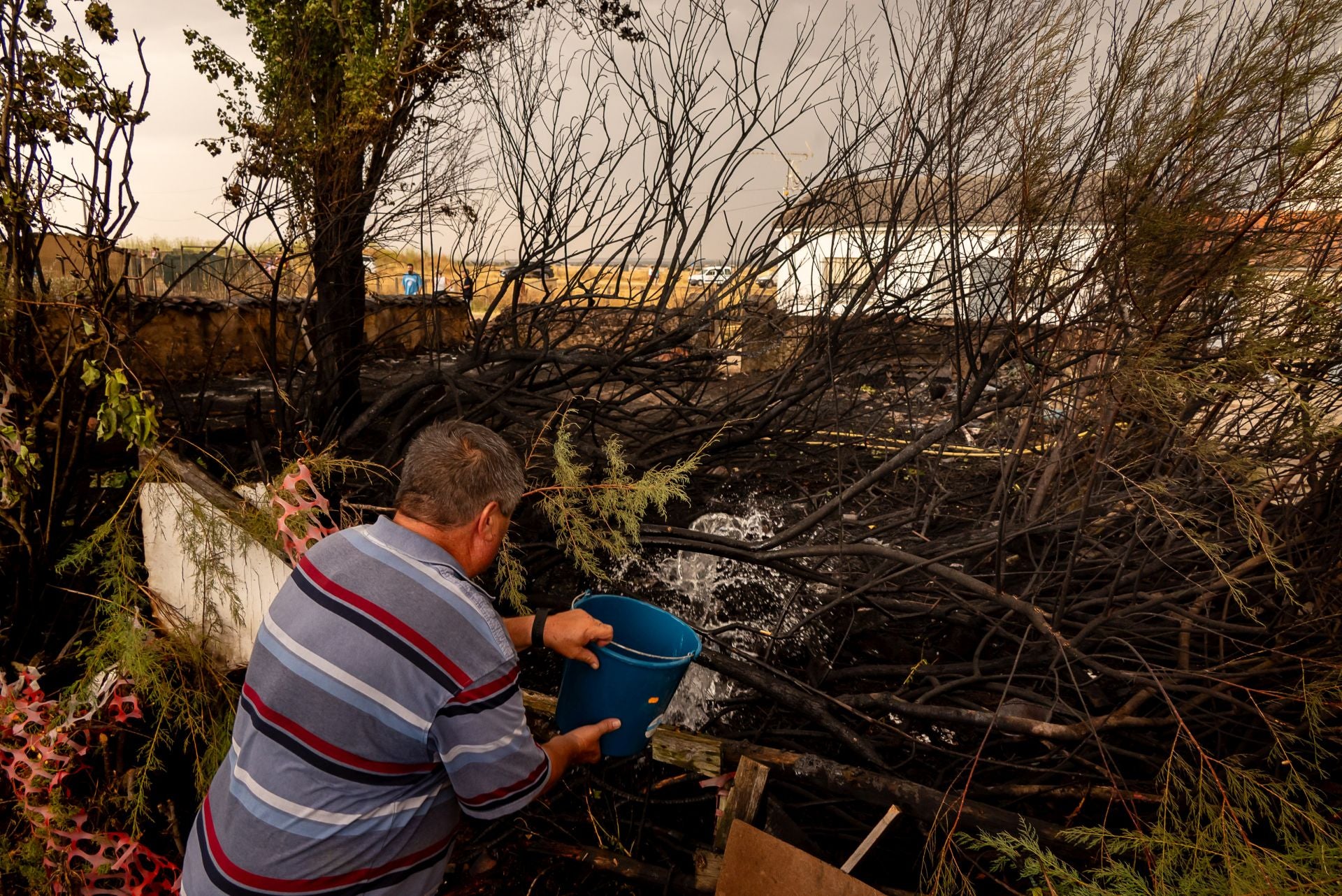 Las dramáticas imágenes del incendio de Martín de Yeltes