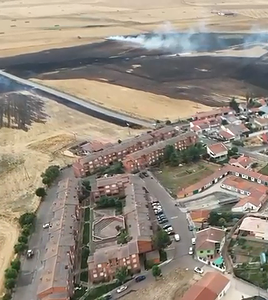 El incendio en Martín de Yeltes y la Fuente de San Esteban, a vista de dron