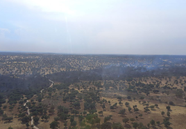 Imagen del incendio en Cipérez.