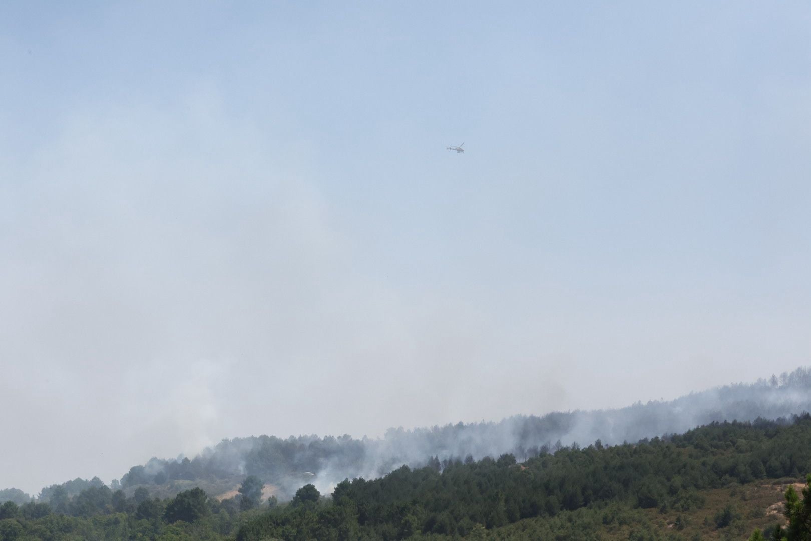 Las imágenes del incendio en La Alberca