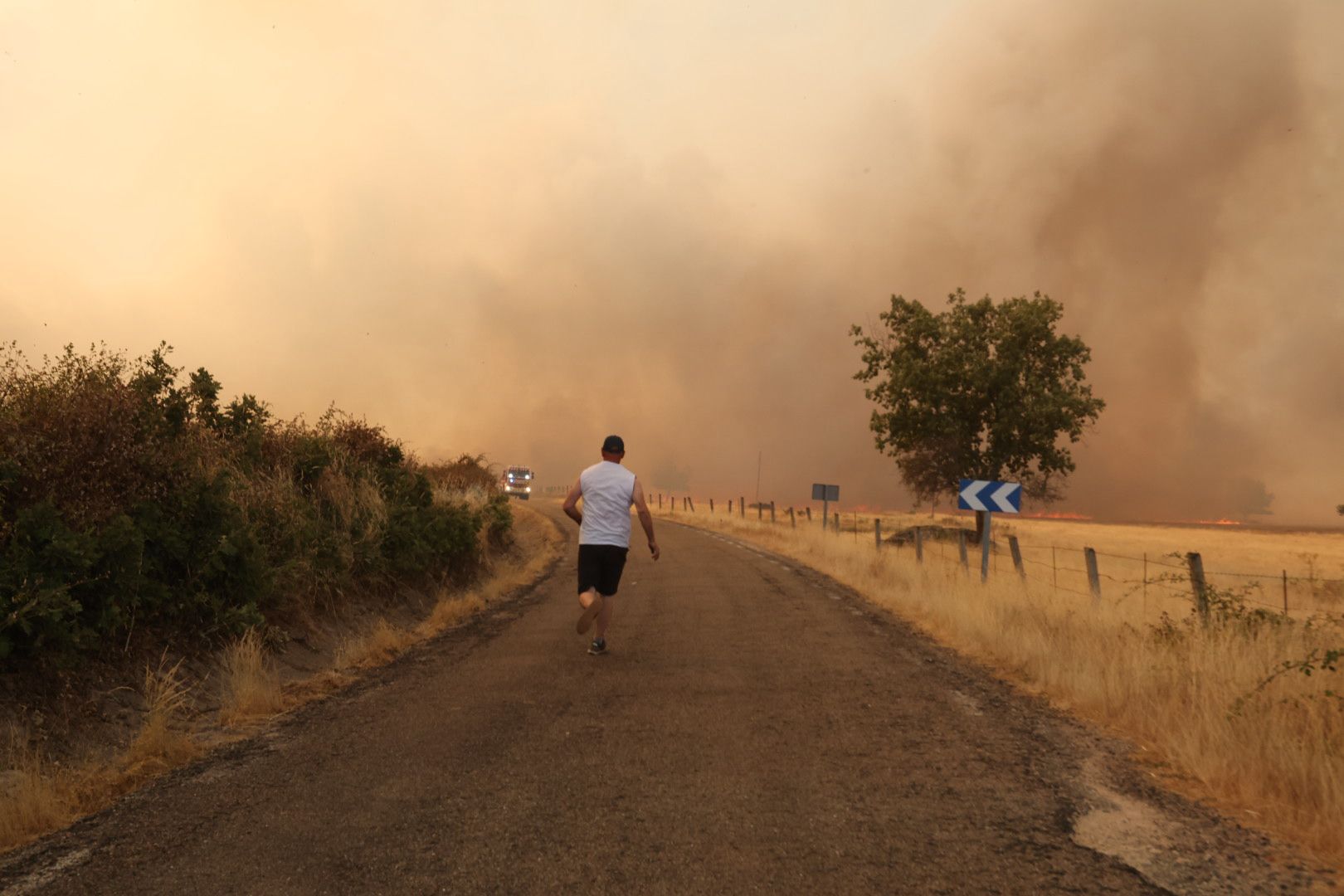 El incendio de Cipérez, en imágenes