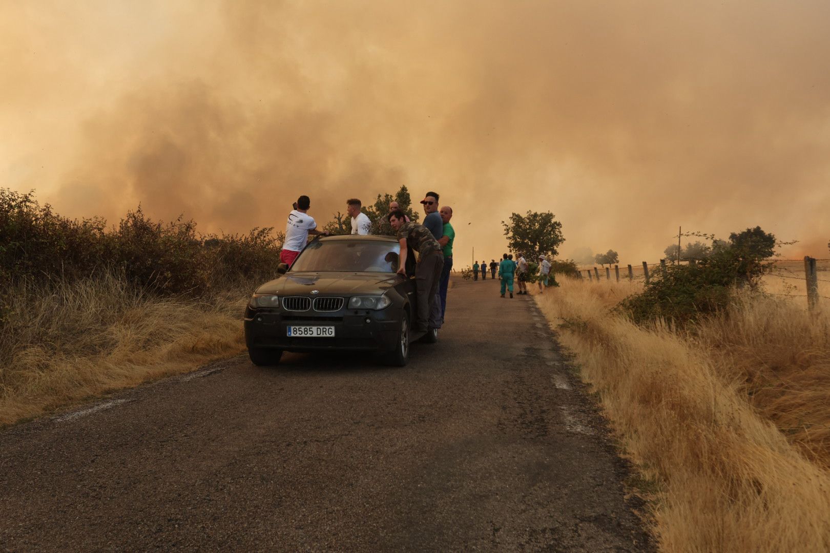 El incendio de Cipérez, en imágenes