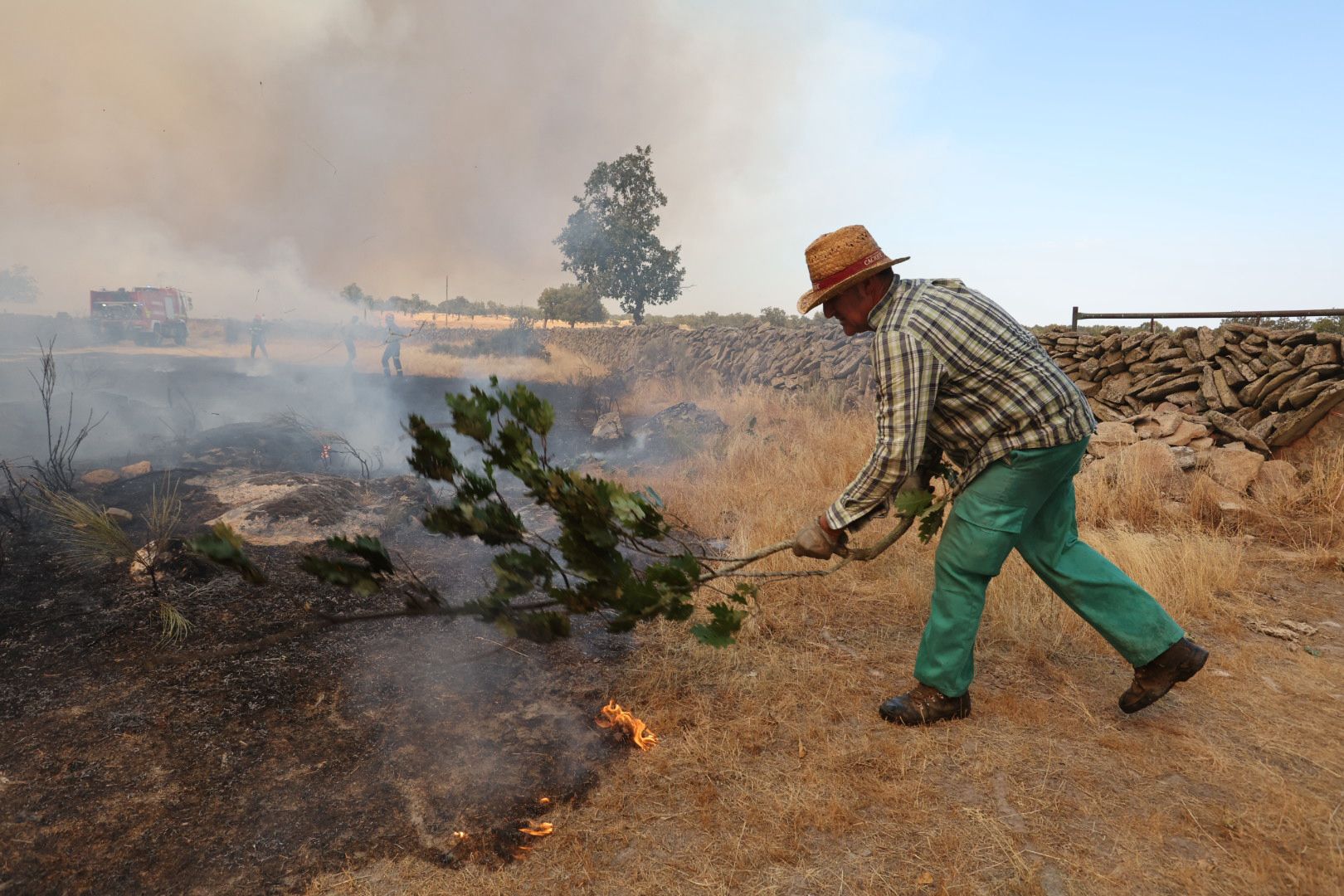 El incendio de Cipérez, en imágenes