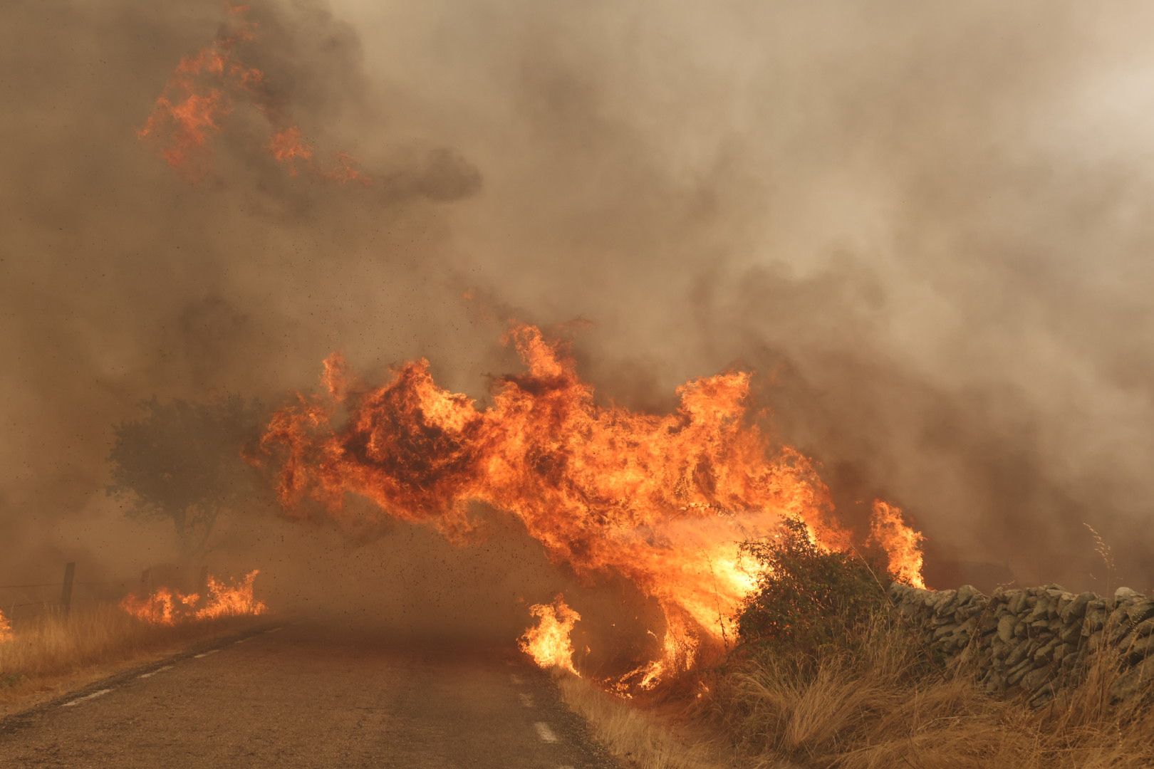 El incendio de Cipérez, en imágenes