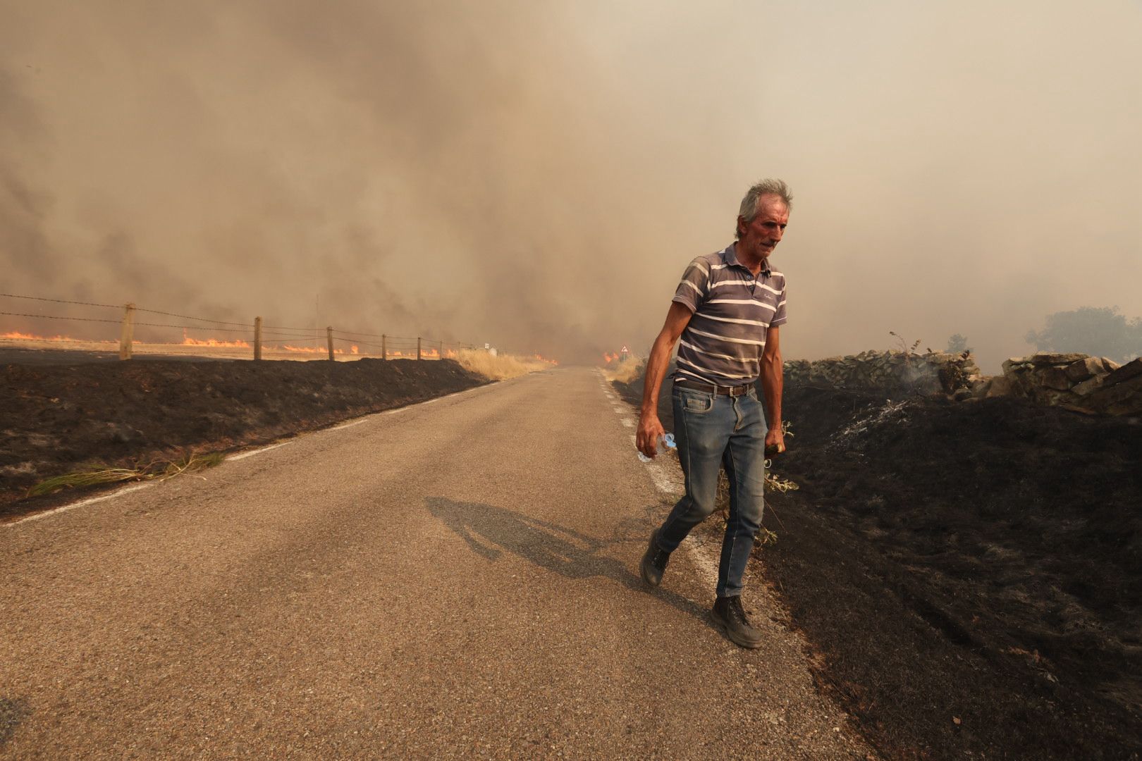 El incendio de Cipérez, en imágenes