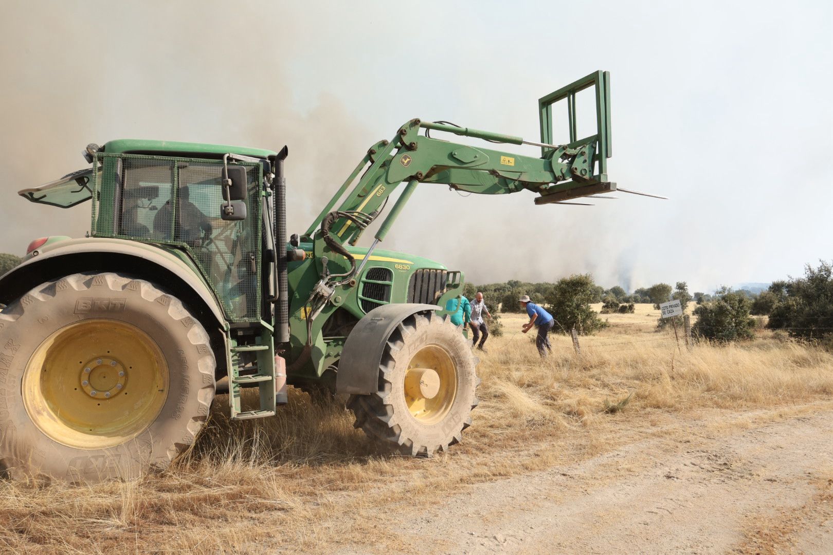 El incendio de Cipérez, en imágenes