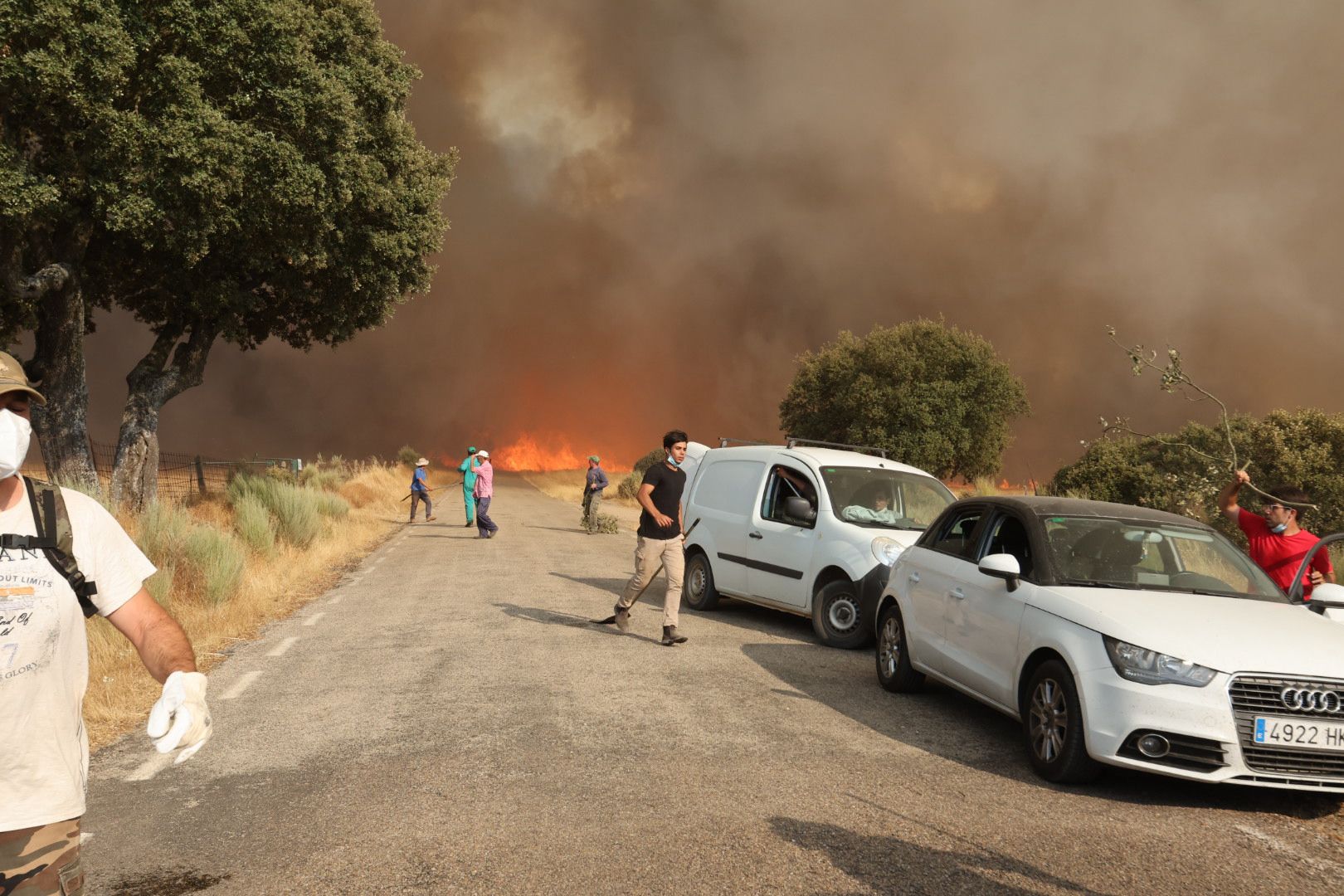 El incendio de Cipérez, en imágenes