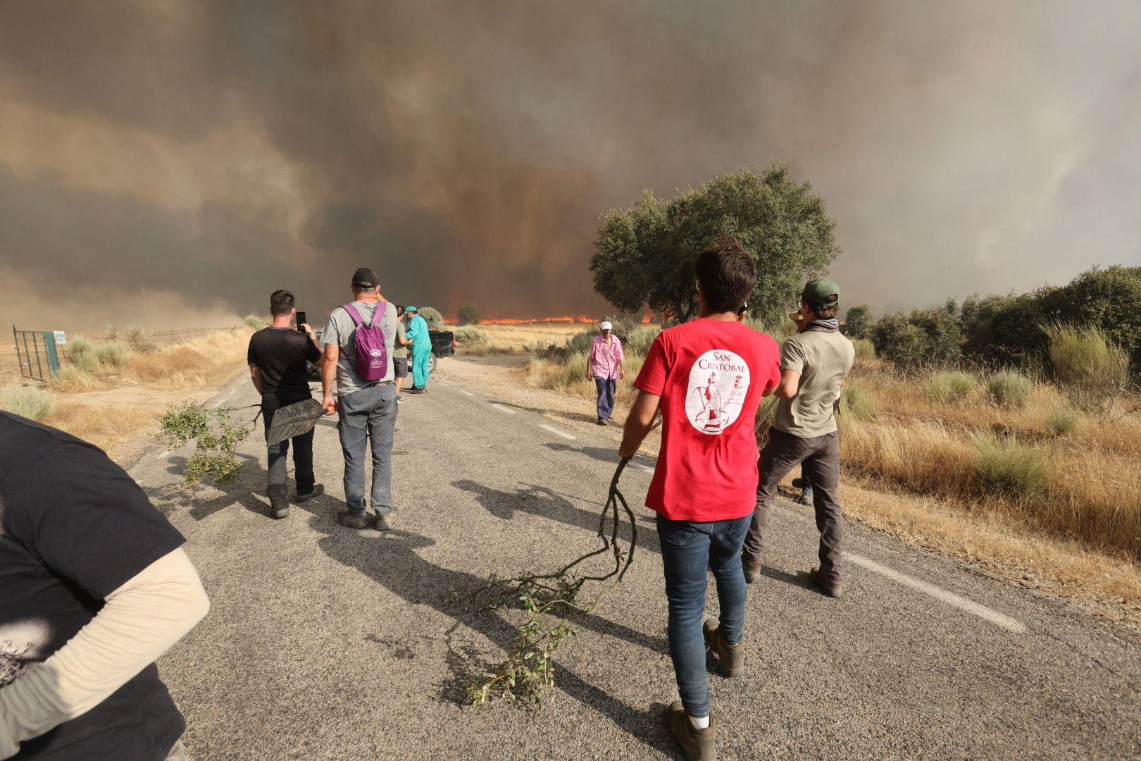 El incendio de Cipérez, en imágenes