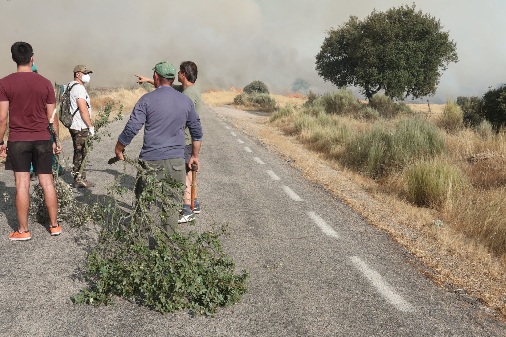 El incendio de Cipérez, en imágenes