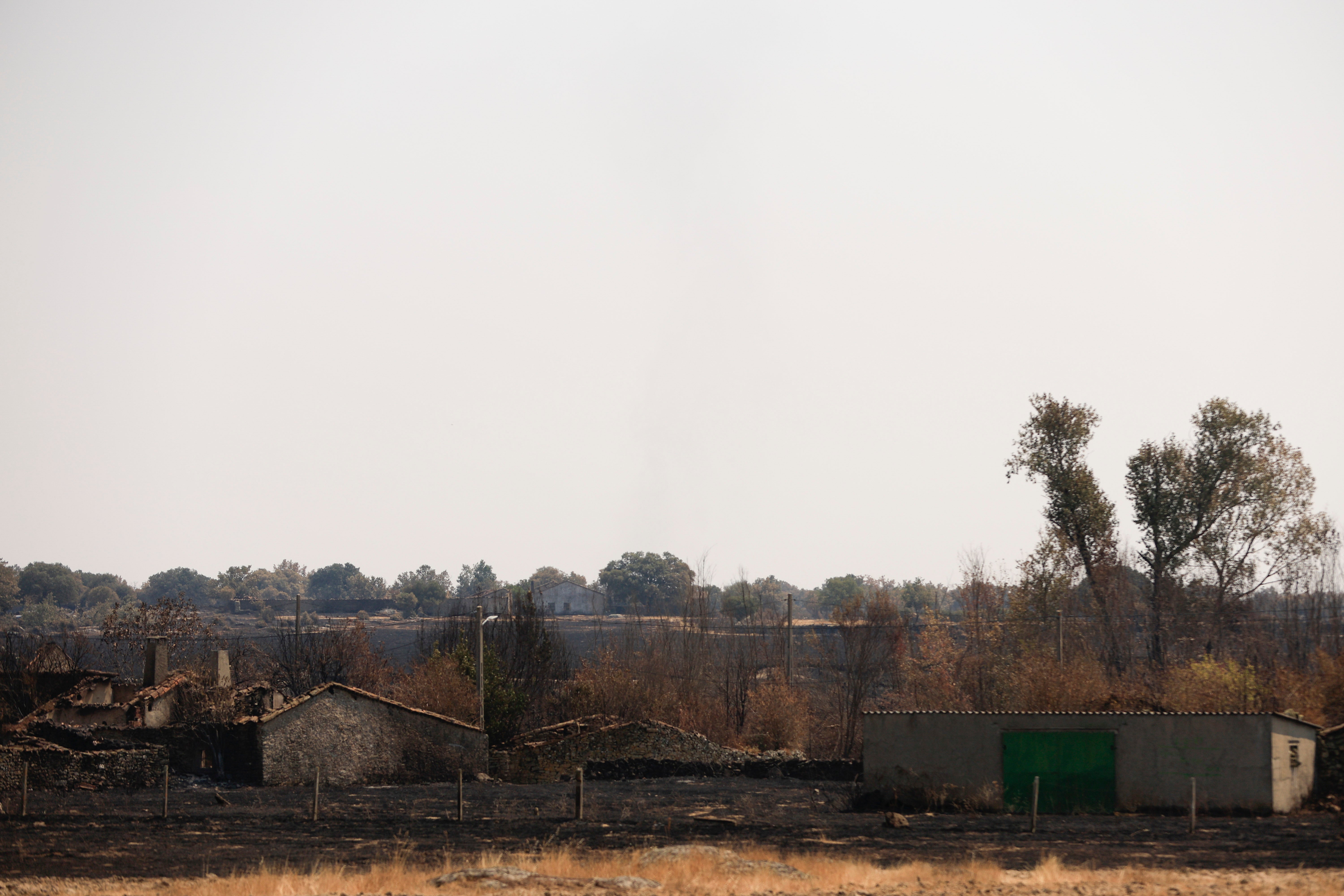 En imágenes, el rastro negro del mayor incendio de la provincia de Salamanca