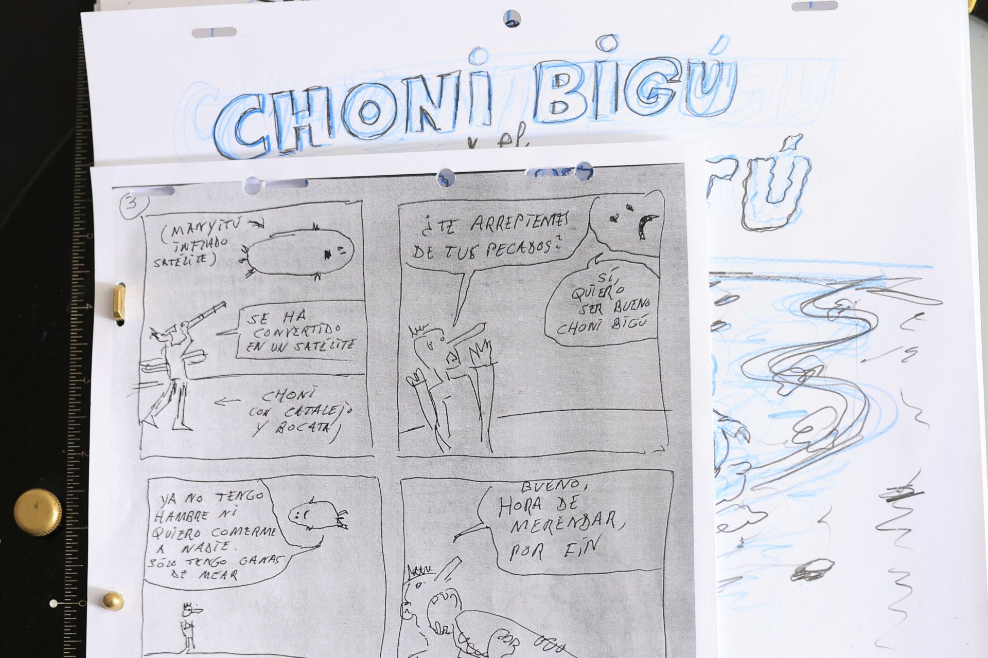 Entramos en el estudio de uno de los pioneros del cómic underground en Salamanca