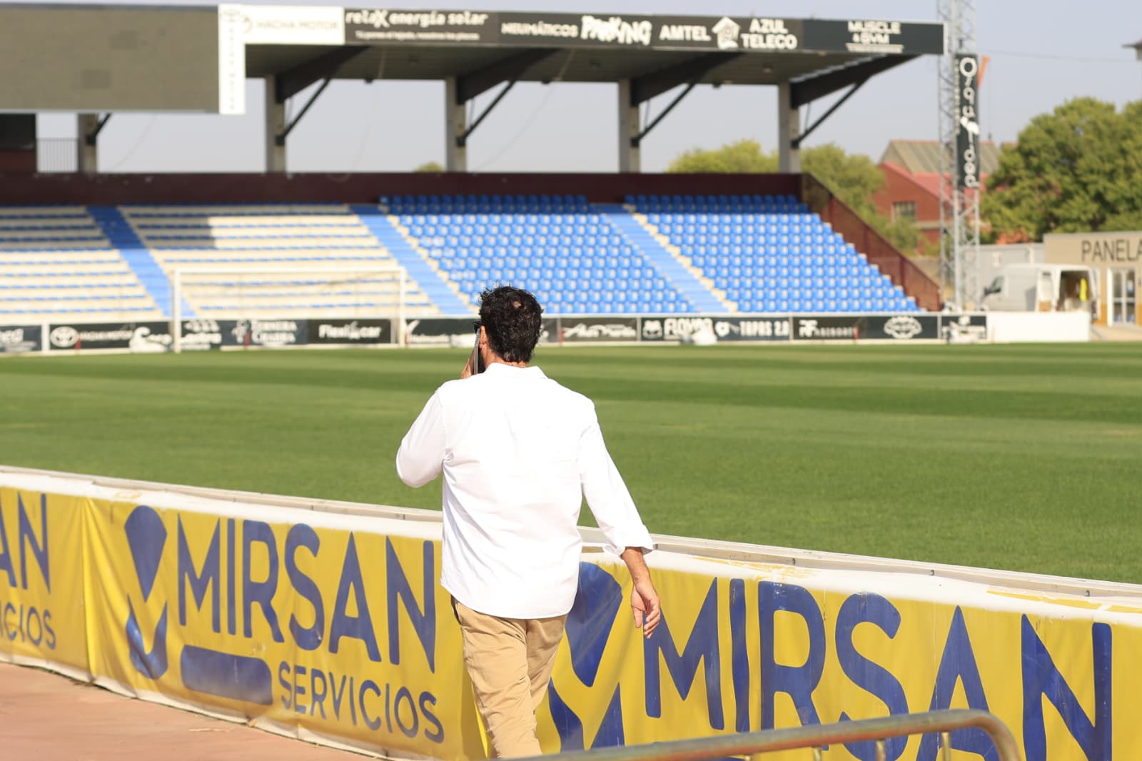 Así está el césped del Reina Sofía a cinco días para el comienzo de temporada