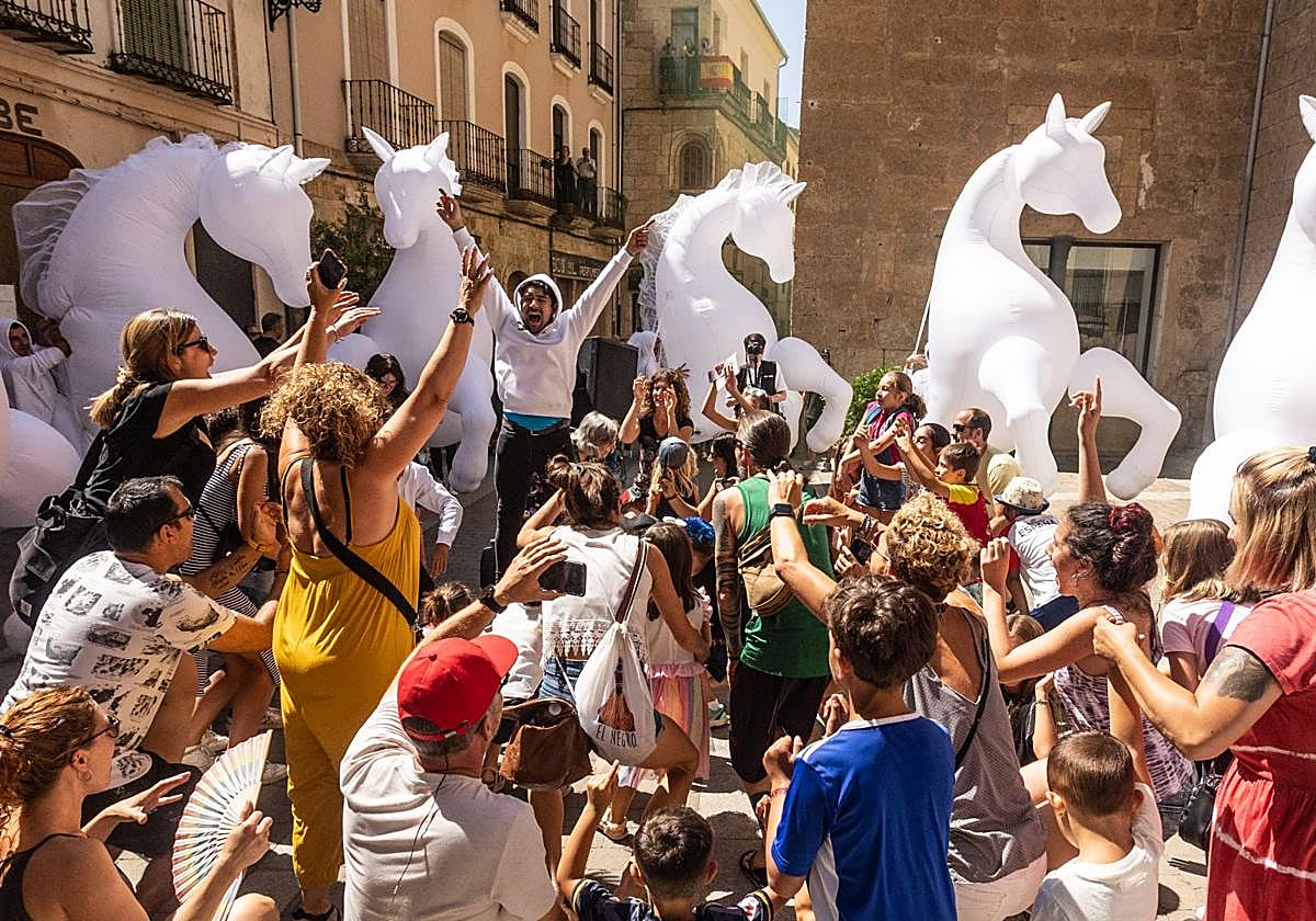 Feria de Teatro de Castilla y León en Ciudad Rodrigo en una imagen de archivo.