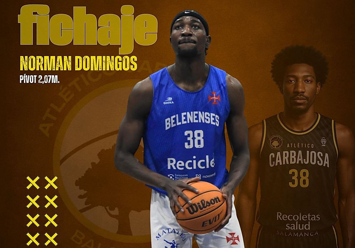 Norman Domingos, nuevo 'center' del Recoletas Salud Carbajosa