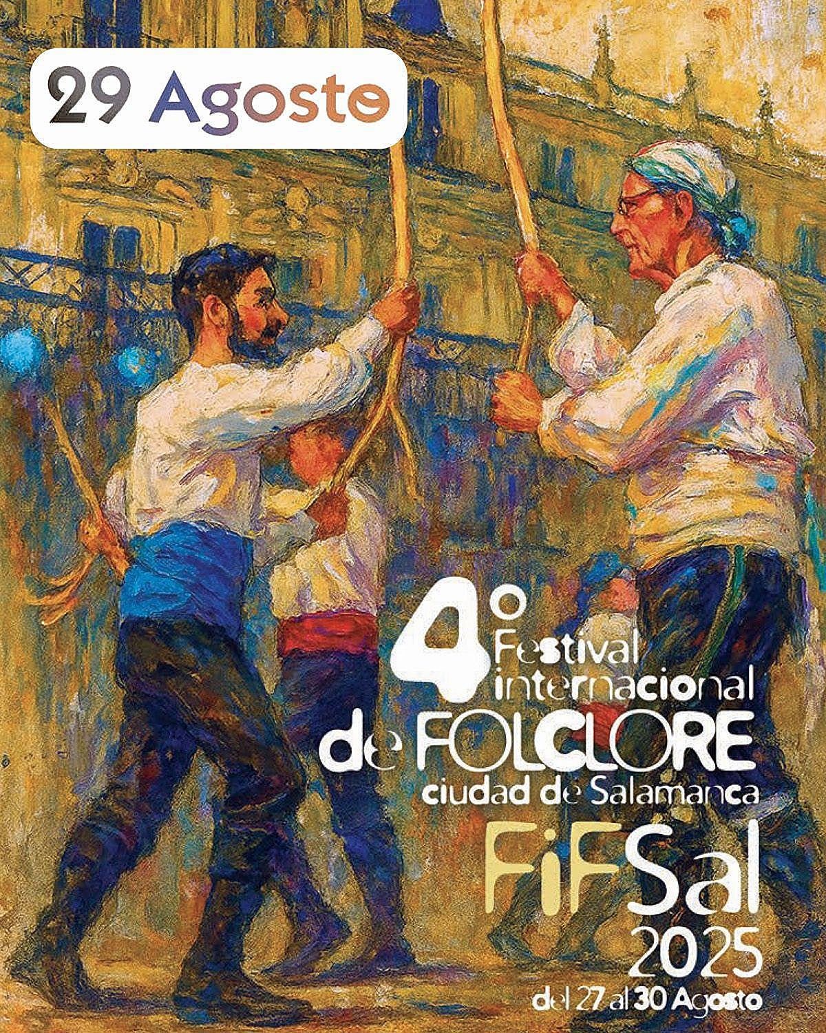 El IV Festival Internacional de Folclore Ciudad de Salamanca acoge este viernes 29 grupos de hasta nueve lugares