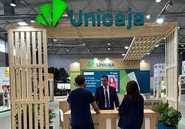 Stand de Unicaja en la feria Salamaq.