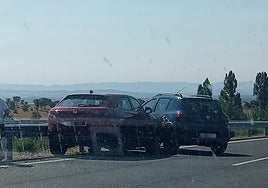 Vehículos implicados en el accidente vial.