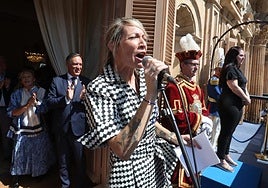 La investigadora Sara Cuadrado-Castaño, durante el pregón.